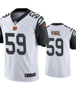 Cincinnati Bengals Nick Vigil White Nike Color Rush Limited Jersey - Robokeg