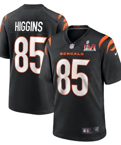 Cincinnati Bengals Tee Higgins 85 2022 Nfl Superbowl Lvi Match Black Jersey Gift For Bengals Fans - Robokeg