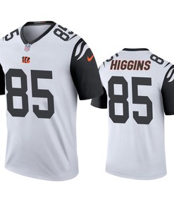 Cincinnati Bengals Tee Higgins White Color Rush Legend Jersey - Robokeg