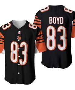 Cincinnati Bengals Tyler Boyd #83 Nfl Great Player American Football Black 2019 3d Designed Allover Gift For Bengals Fans Baseball Jersey - Robokeg