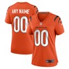 Cincinnati Bengals Womens Alternate Game Custom Jersey - Orange Custom Jerseys Nfl - Robokeg