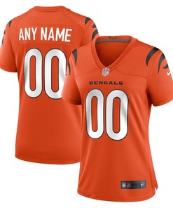 Cincinnati Bengals Womens Alternate Game Custom Jersey - Orange Custom Jerseys Nfl - Robokeg