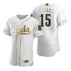 Cincinnati Reds #15 Nick Senzel Mlb Golden Brandedition White Jersey Gift For Reds Fans - Robokeg
