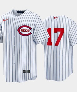 Cincinnati Reds 17 Kyle Farmer White 2022-23 Field of Dreams Jersey Men's - Robokeg