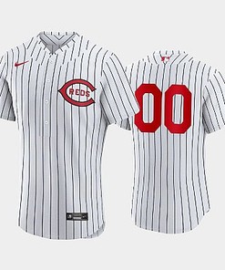 Cincinnati Reds 2022-23 Field of Dreams White 00 Custom Jersey - Robokeg