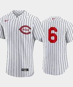 Cincinnati Reds 2022-23 Field of Dreams White 6 Jonathan India Jersey - Robokeg