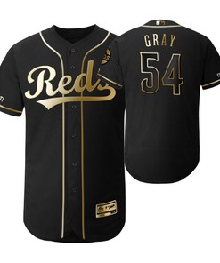 Cincinnati Reds #54 Sonny Gray Mlb 2019 Golden Brandedition Black Jersey Gift For Reds Fans - Robokeg