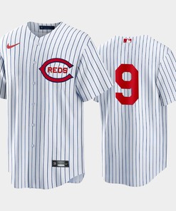 Cincinnati Reds 9 Mike Moustakas White 2022-23 Field of Dreams Jersey Men's - Robokeg