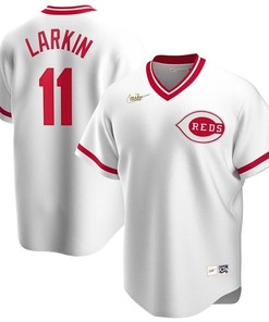 Cincinnati Reds Barry Larkin #11 2020 Mlb White Jersey - Robokeg