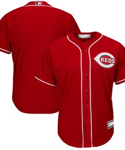 Cincinnati Reds Big & Tall Replica Team Jersey - Red Mlb Ver 1 - Robokeg