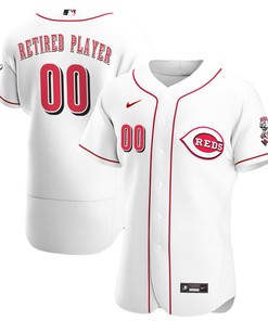 Cincinnati Reds Home Pick-a-player Retired Roster Authentic Jersey - White Custom Jerseys Mlb - Robokeg