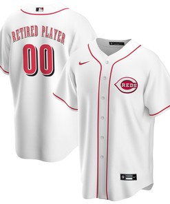 Cincinnati Reds Home Pick-a-player Retired Roster Replica Jersey - White Custom Jerseys Mlb - Robokeg