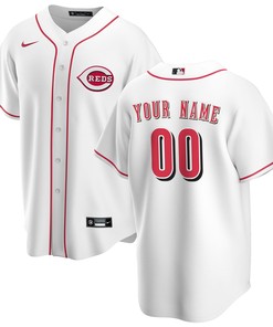 Cincinnati Reds Home Replica Custom Jersey - White Custom Jerseys Mlb - Robokeg