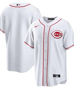 Cincinnati Reds Home Team Men Jersey - White - Robokeg