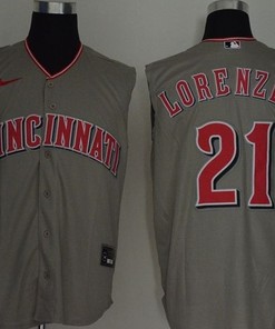 Cincinnati Reds Michael Lorenzen 21 2020 Mlb Grey Jersey - Robokeg