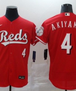 Cincinnati Reds Shogo Akiyama #4 2020 Mlb Red Jersey - Robokeg