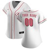 Cincinnati Reds Womens Home Replica Custom Jersey - White Custom Jerseys Mlb - Robokeg