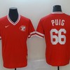 Cincinnati Reds Yasiel Puig #66 2020 Mlb Red Orange Jersey - Robokeg