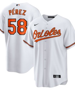 Cionel Pérez 58 Baltimore Orioles Home Men Jersey - White - Robokeg