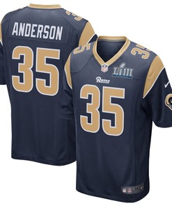 C.j. Anderson Los Angeles Rams Nike Super Bowl Liii Bound Game Jersey - Navy - Robokeg