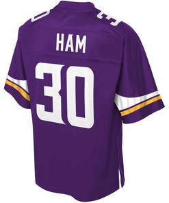 C.j. Ham Minnesota Vikings Nfl Pro Line Team Color Player Jersey - Purple - Robokeg