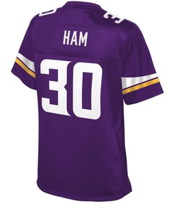 C.j. Ham Minnesota Vikings Nfl Pro Line Womens Team Color Jersey - Purple - Robokeg