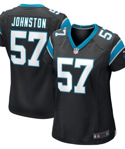 Clay Johnston Carolina Panthers Womens Game Jersey - Black Nfl - Robokeg