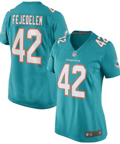 Clayton Fejedelem Miami Dolphins Womens Game Jersey - Aqua Nfl - Robokeg