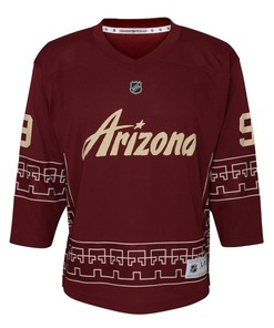 Clayton Keller 9 Arizona Coyotes Alternate 2022/23 Youth Player Jersey - Garnet - Robokeg
