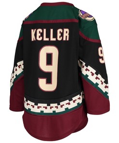 Clayton Keller 9 Arizona Coyotes Home Youth Jersey - Black - Robokeg