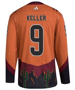 Clayton Keller 9 Arizona Coyotes Reverse Retro 2.0 Jersey - Burnt Orange - Robokeg