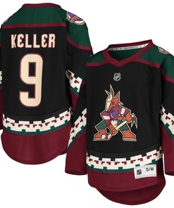 Clayton Keller Arizona Coyotes Home Replica Player Jersey - Black Nhl - Robokeg