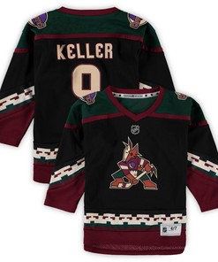 Clayton Keller Arizona Coyotes Preschool Home Replica Player Jersey - Black Nhl - Robokeg