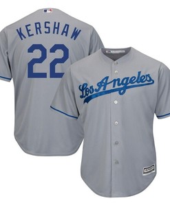 Clayton Kershaw Los Angeles Dodgers Cool Base Player Jersey - Gray - Robokeg