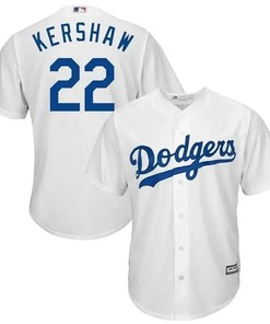 Clayton Kershaw Los Angeles Dodgers Cool Base Player Jersey - White - Robokeg
