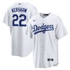 Clayton Kershaw Los Angeles Dodgers Home Replica Player Name Jersey White Mlb - Robokeg