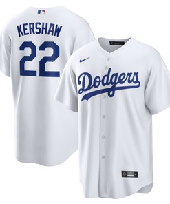 Clayton Kershaw Los Angeles Dodgers Home Replica Player Name Jersey White Mlb - Robokeg