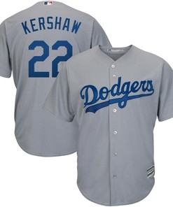 Clayton Kershaw Los Angeles Dodgers Road Official Cool Base Player Jersey - Gray - Robokeg
