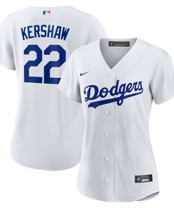 Clayton Kershaw Los Angeles Dodgers Womens Home Replica Player Jersey - White Mlb - Robokeg