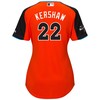 Clayton Kershaw National League Majestic Womens 2017 Mlb All-star Game Home Run Derby Jersey - Orange - Robokeg