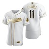 Cleveland Baseball #11 Jose Ramirez Mlb Golden Brandedition White Jersey Gift For Cleveland Baseball Fans - Robokeg