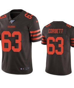 Cleveland Browns Austin Corbett Brown 100th Season Color Rush Limited Jersey - Robokeg