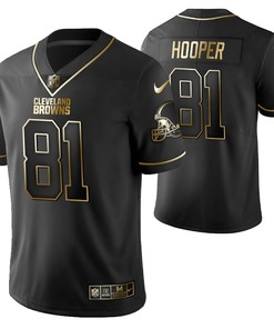 Cleveland Browns Austin Hooper 81 2021 Nfl Golden Brandedition Black Jersey Gift For Browns Fans - Robokeg