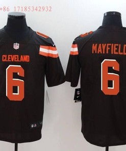 Cleveland Browns Baker Mayfield #6 Nfl 2020 Black Jersey Jersey - Robokeg