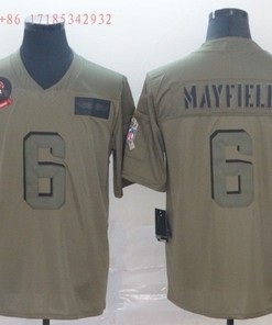 Cleveland Browns Baker Mayfield #6 Nfl 2020 Camo Jersey Jersey - Robokeg