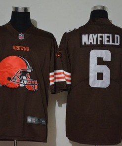 Cleveland Browns Baker Mayfield #6 Nfl 2020 Dark Brown Jersey - Robokeg