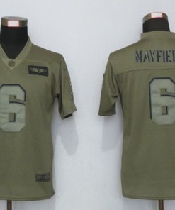Cleveland Browns Baker Mayfield #6 Nfl 2020 Moss Green Jersey - Robokeg