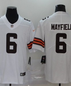 Cleveland Browns Baker Mayfield #6 Nfl 2020 White Jersey Jersey - Robokeg