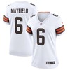 Cleveland Browns Baker Mayfield #6 Nfl 2020 White Womens Jersey - Robokeg