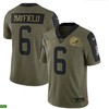 Cleveland Browns Baker Mayfield 6 Nfl Olive 2021 Salute To Service Player Men Jersey For Browns Fans - Robokeg